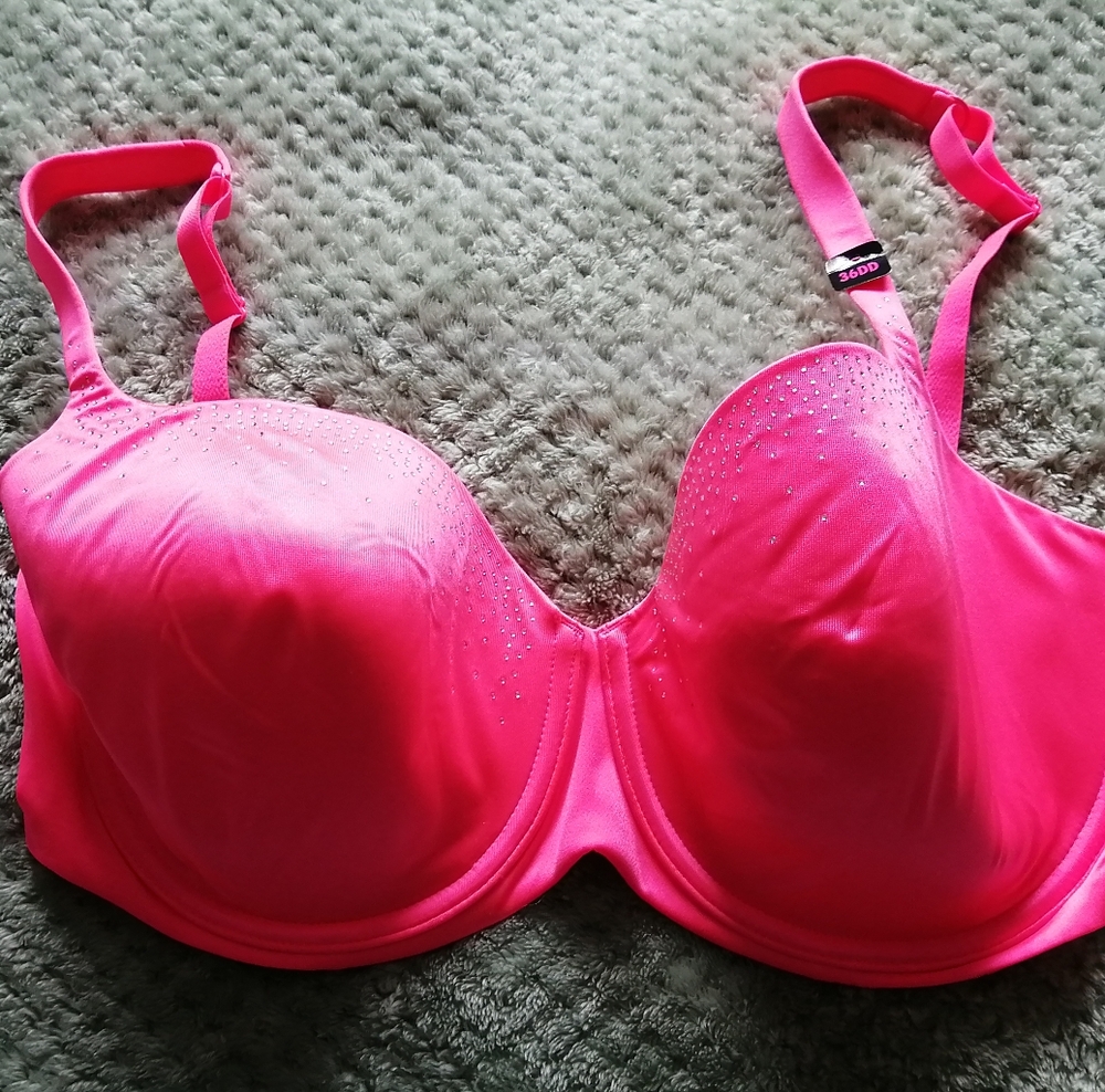 La SENZA Pink Underwire Bra with Adjustable Straps